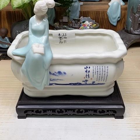 陶瓷20CM以下陶瓷花盆浮力