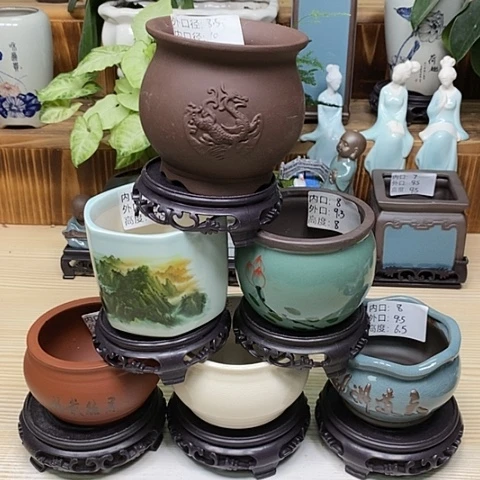 陶瓷20CM以下陶瓷花盆浮力
