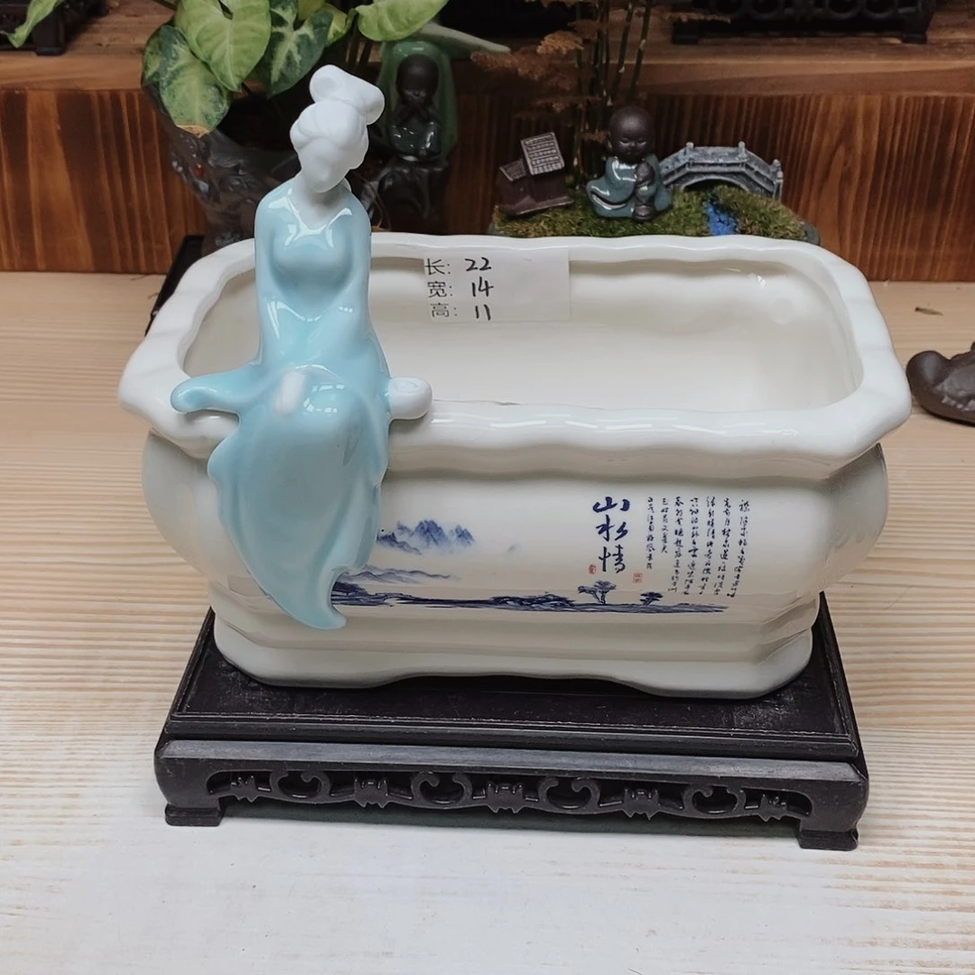 陶瓷20CM以下陶瓷花盆浮力
