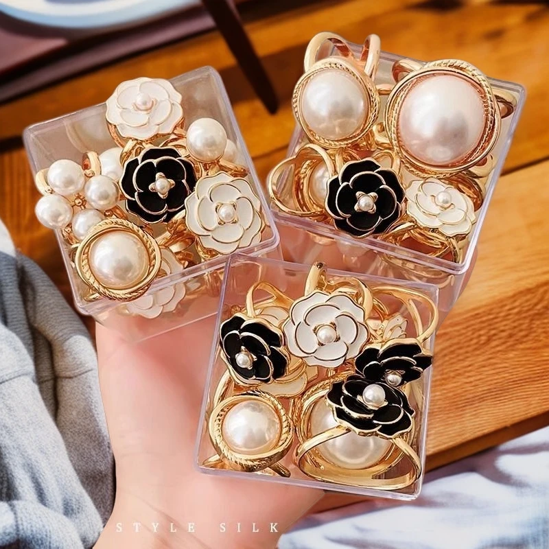 丝巾扣多功能蝴蝶结固定扣百搭女士衣角气质打结扣韩版衬衫飘带扣