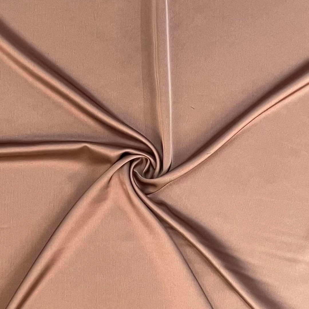 深咖啡色醋酸缎时尚面料（不支持7天无理由）