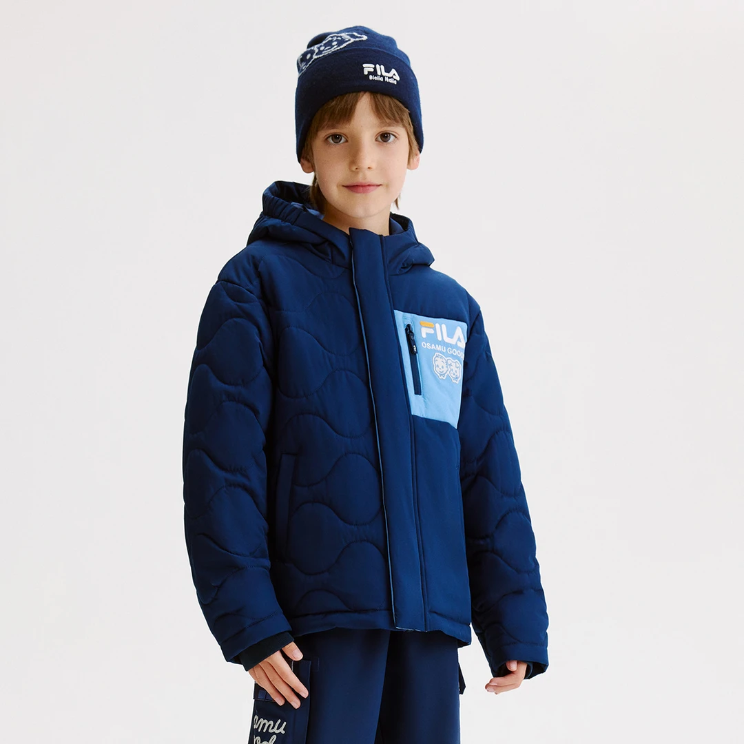 双11返场日【原田治联名】斐乐儿童棉服秋冬季男大童潮流保暖棉外套