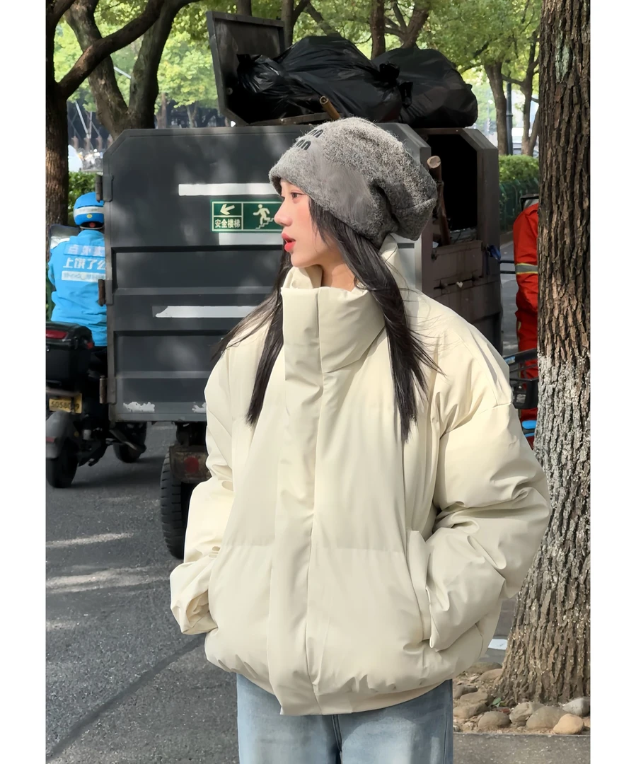 【粉丝专属】冬季新款保暖PU加厚外套 男女同款网红百搭情侣学生