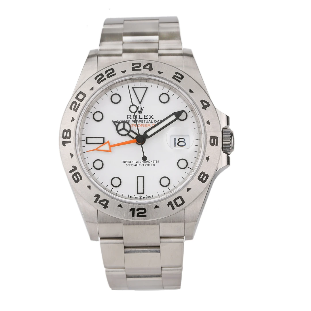 99新 Rolex/劳力士 奢侈哦/探险家226570白盘橙针42mm单表