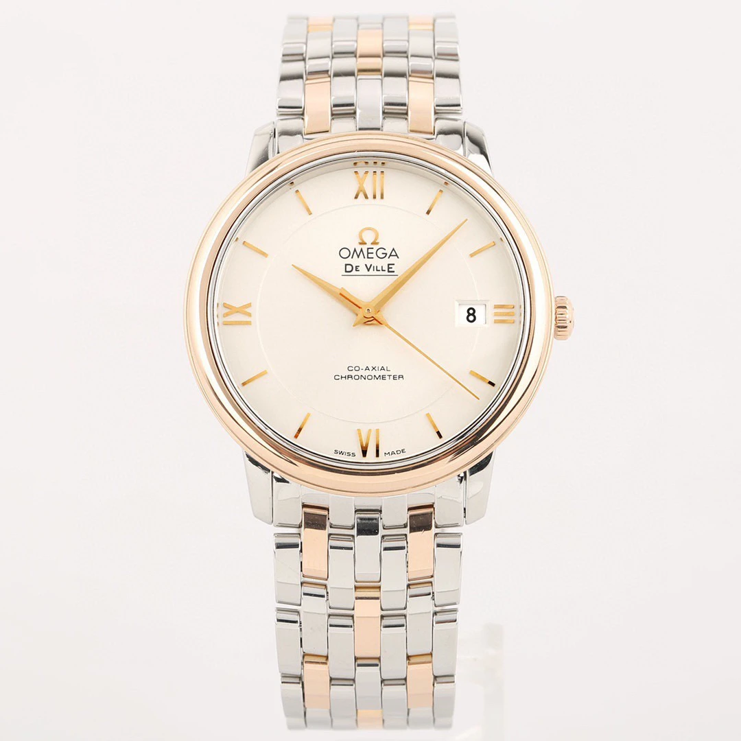 99新 Omega/欧米茄 奢侈品/碟飞自动机械玫瑰金36.8mm