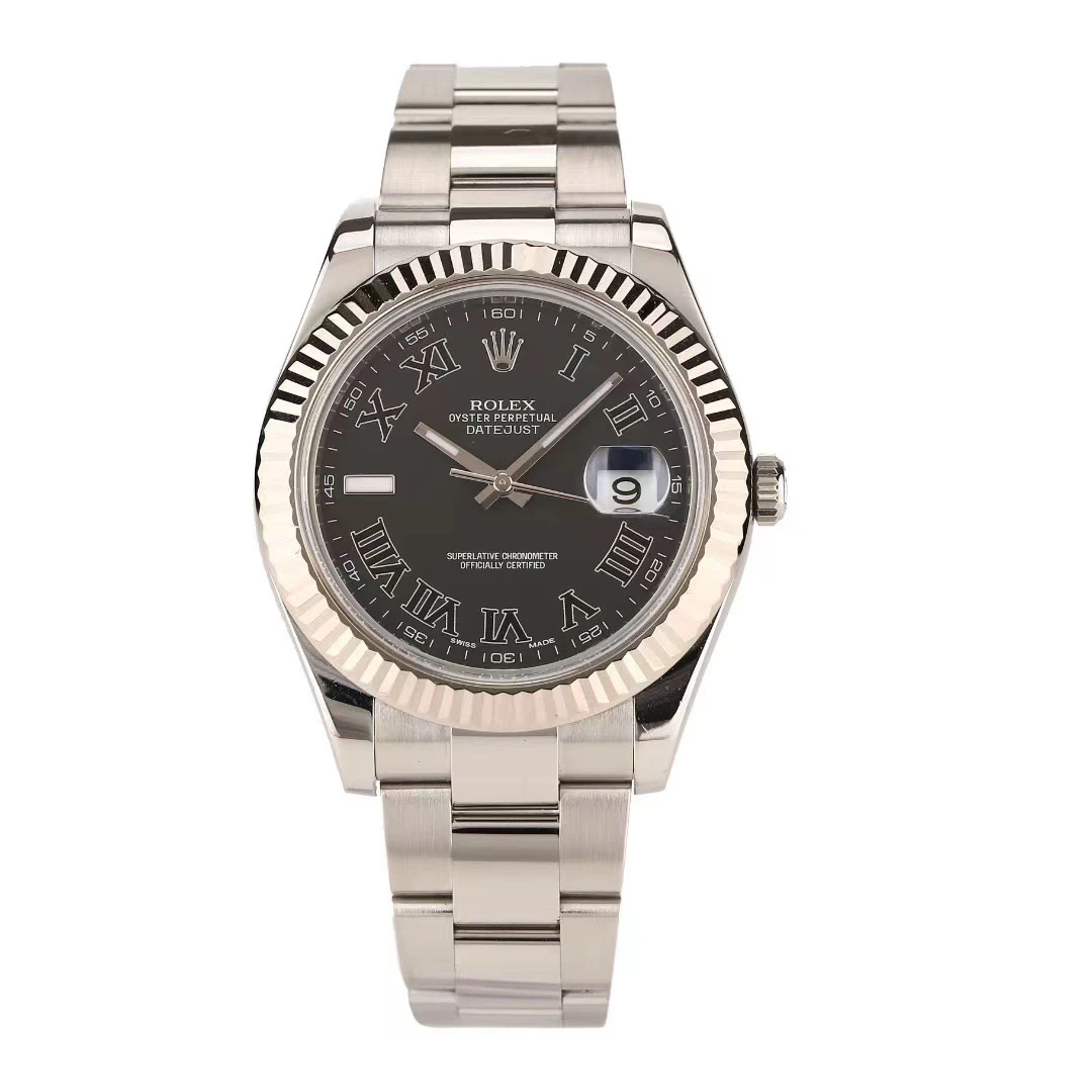 99新 Rolex/劳力士 奢侈品/日志116334罗马黑盘41mm单表