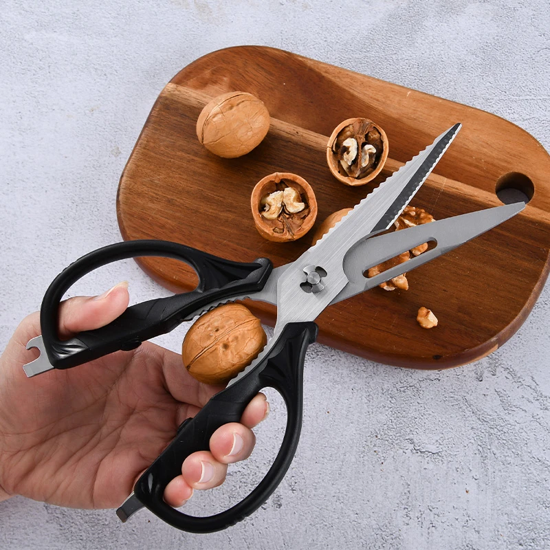 强力多功能厨房剪鸡骨剪不锈钢可拆卸剪刀烤肉剪鱼骨剪家用剪刀