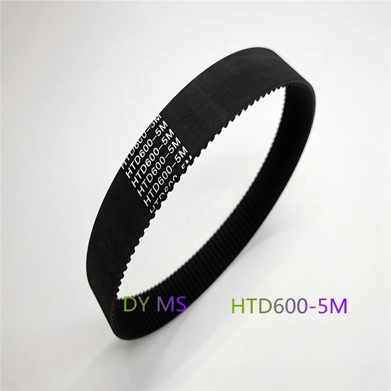 HTD5M-600黑色橡胶圆弧齿轮传动工业皮带