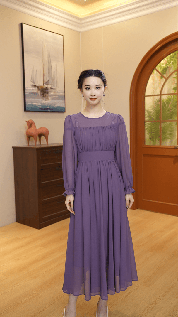 2024夏季连衣裙女设计感长裙时尚显瘦轻奢风复古法式休闲长裙