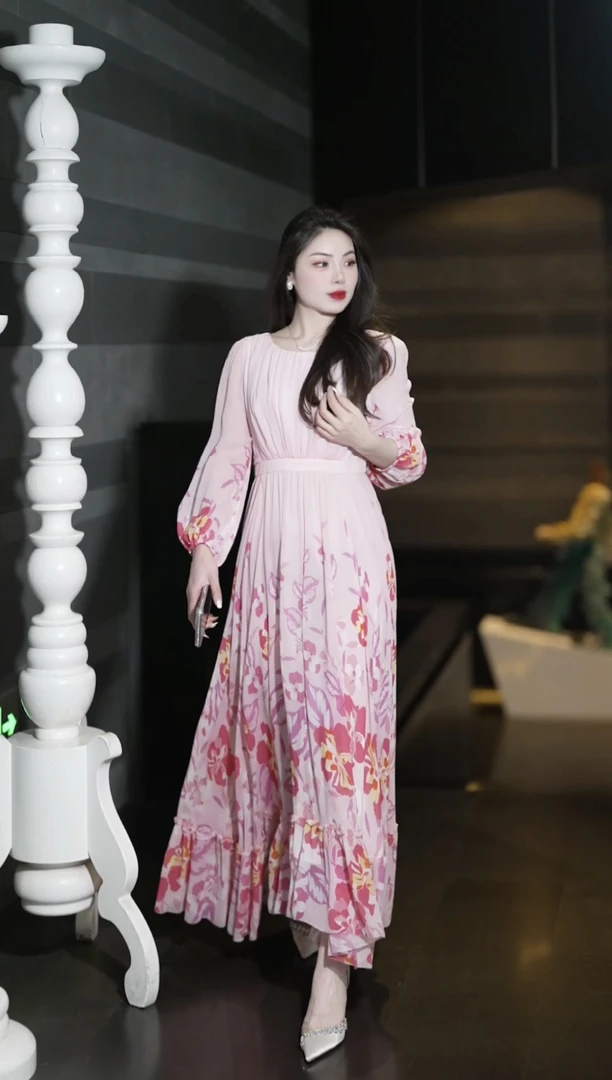 LA MIA UNICA/本唯梵设计师款印花连衣裙