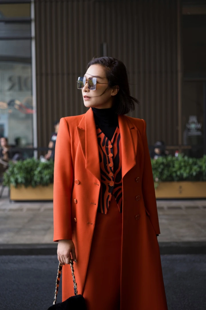 LA MIA UNICA/本唯梵设计师款法式A摆廓型大衣