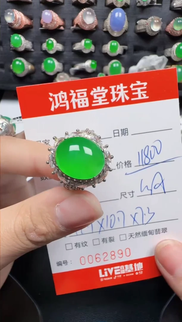 【闪购商品】翡翠戒指未镶嵌2890翡翠