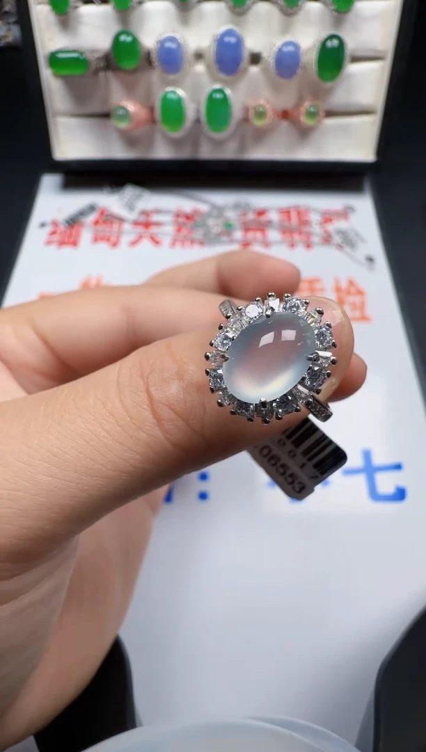 【闪购商品】翡翠戒指银S925镶嵌2421