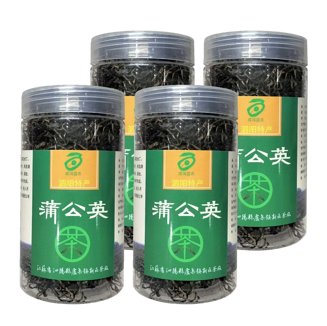 成河益农茶厂精选 炒制 2024新茶 蒲公英叶茶 干净 免水洗4罐装