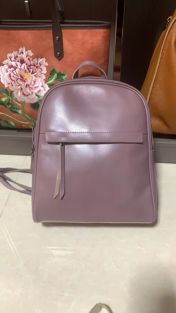 新款简约大容量时尚双肩女包8694