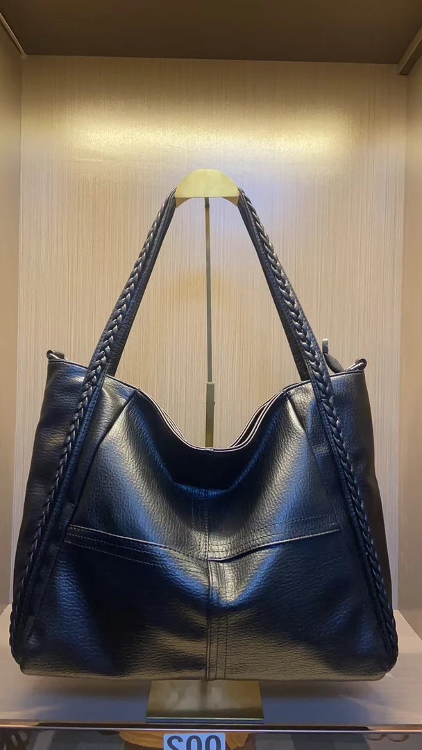 新款大容量复古休闲腋下托特女包9913