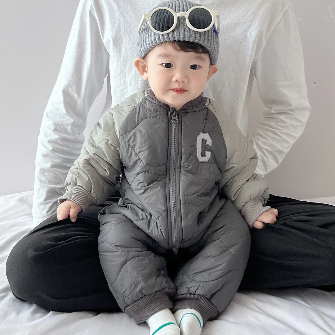 男宝宝棉服冬装保暖婴儿衣服冬季夹棉外出棉衣婴幼儿冬款小孩棉衣