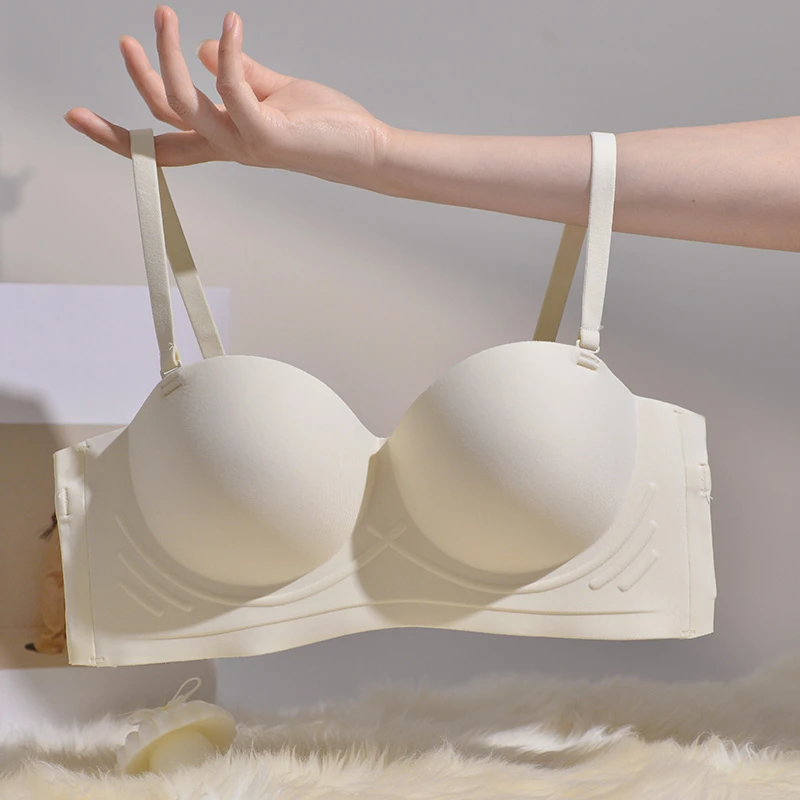 依柚内衣夏季聚拢薄款无痕无肩带防滑调整型文胸零软感支撑抹胸