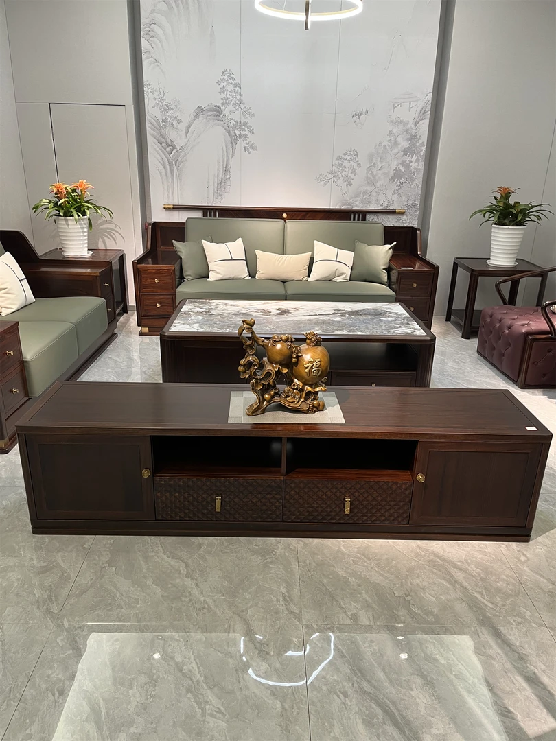 进口黑檀木客厅电视柜2米 2.2米 2.4米