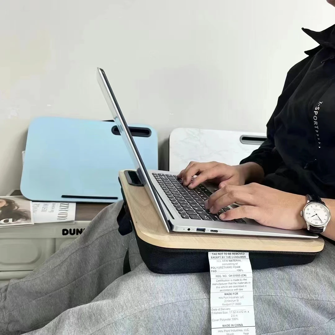 外贸尾单懒人笔记本桌 宿舍写字膝上桌