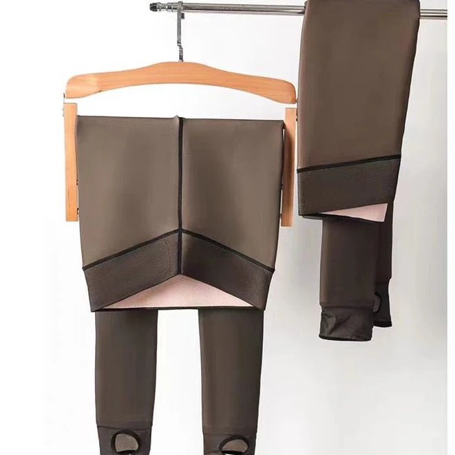 400克平腰一线裆黑透肤踩脚加绒收腹微压芭比腰黑丝超透均匀650