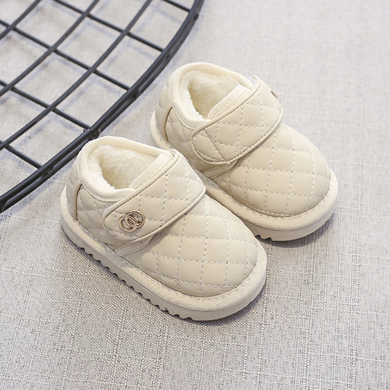 秋冬新款男女宝宝棉鞋小童加绒鞋秋冬女童婴儿鞋子防滑软底学步鞋