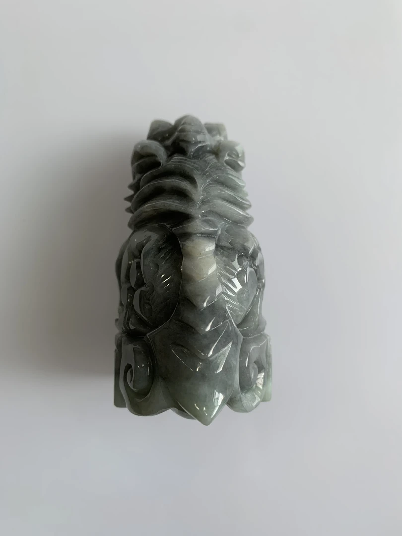 天然缅甸翡翠a货貔貅摆件印章乌鸡招财健康美满幸运大气厚款