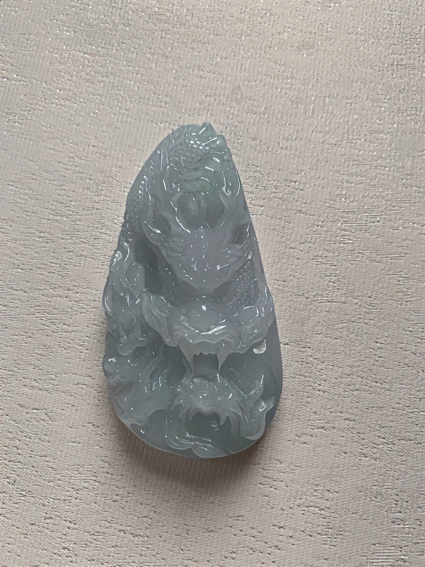 天然翡翠a货龙牌吊坠长寿官运子孙满堂平步青云尊贵精美巧雕百搭