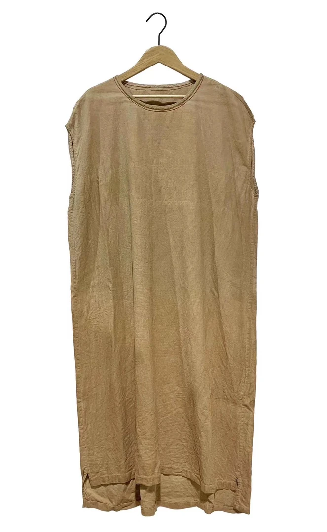 左岸迷香植物染连衣裙