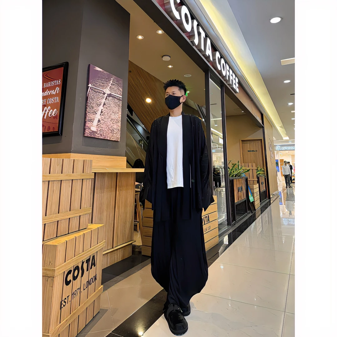 [YSFZ]设计师高级感垂感凉感新中式宽松镂空外搭