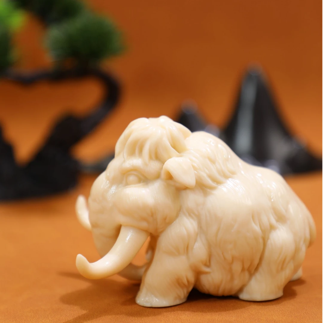 猛犸牙猛犸小象电脑桌书桌玄关茶桌摆件