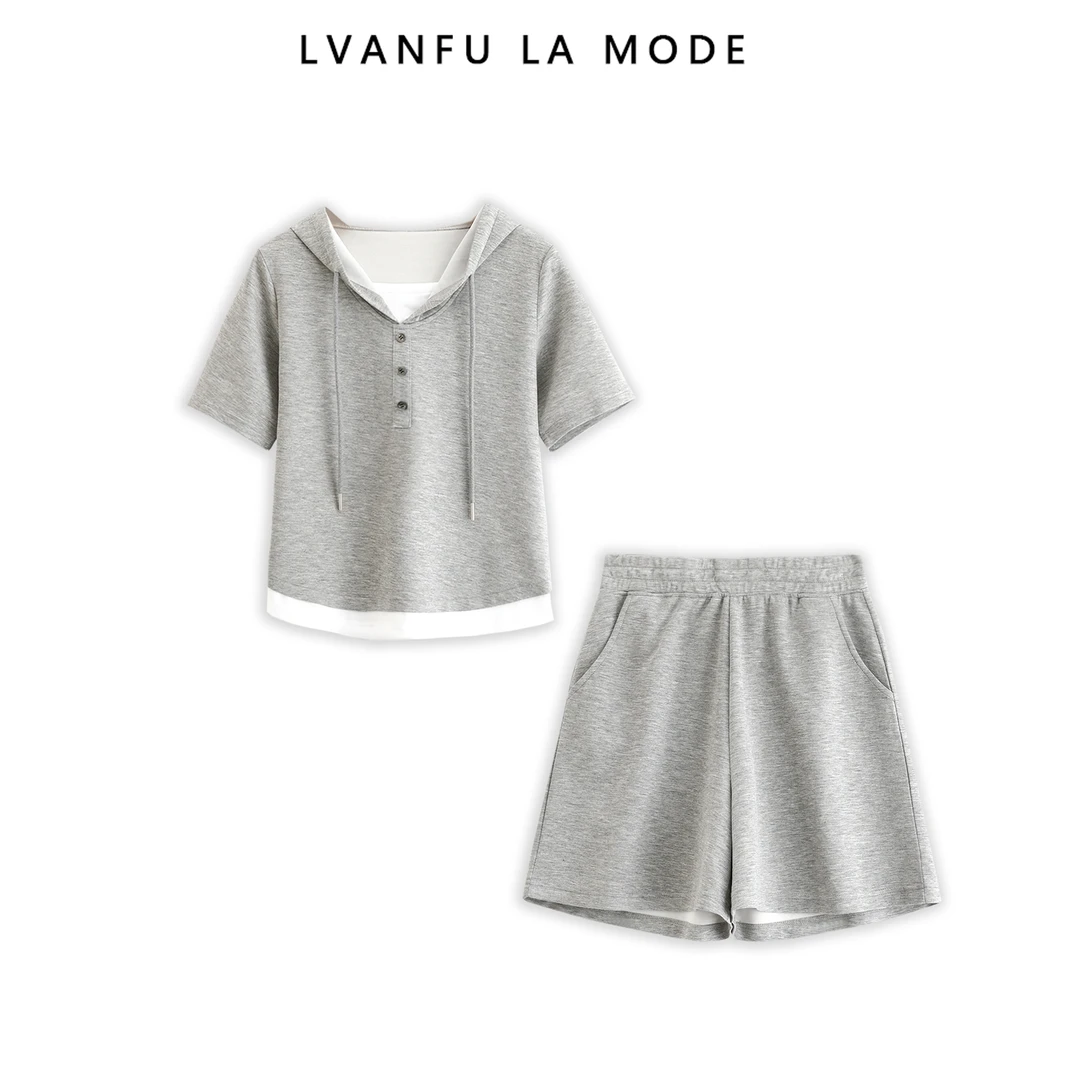 依凡芙 有效叠穿！一件厚度！显瘦不挑人空气层套装JY410A/CX