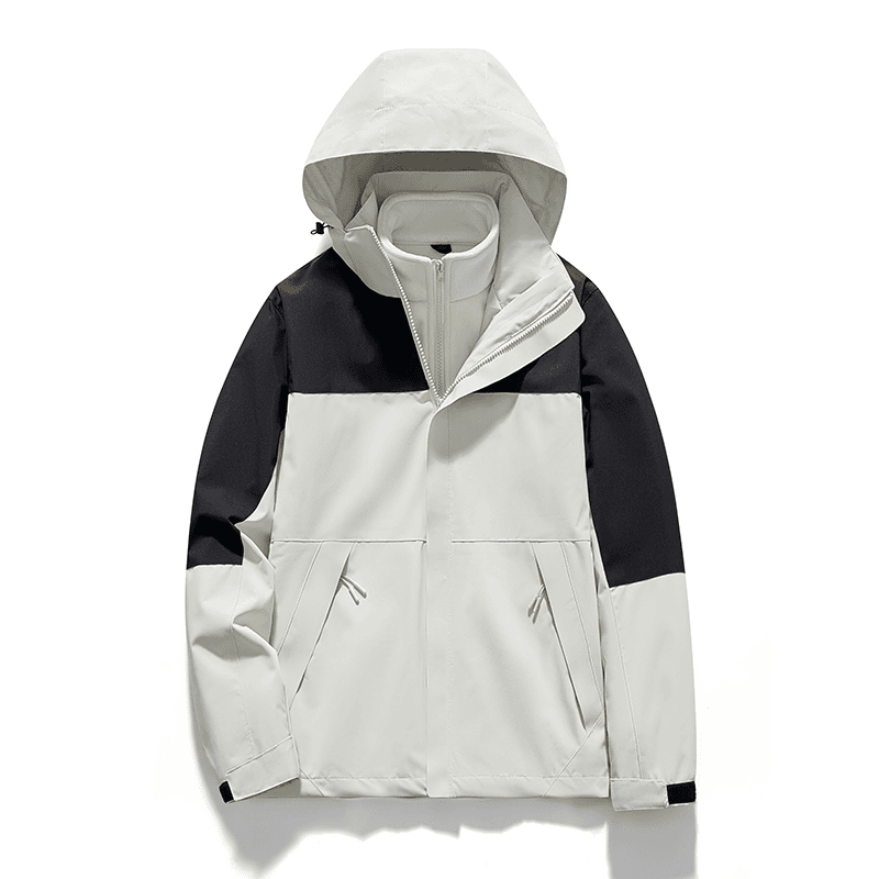【发货快】北家三合一冲锋衣情侣款秋冬保暖外套/可卸帽/登山服加厚