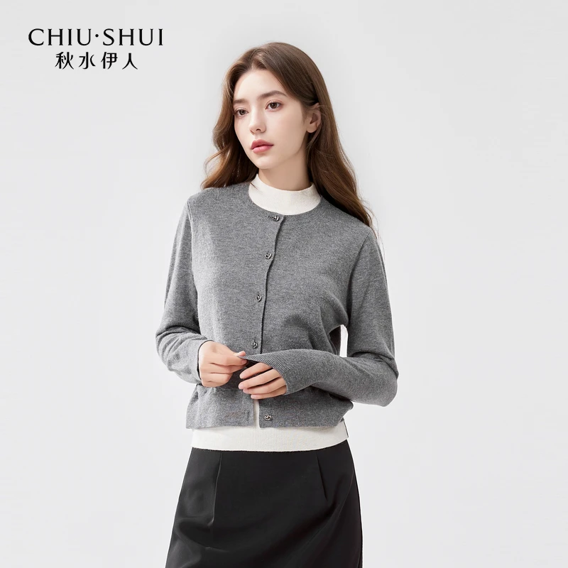 【陈大可】秋水伊人经典百搭慵懒毛针织衫2024冬季新款假两件
