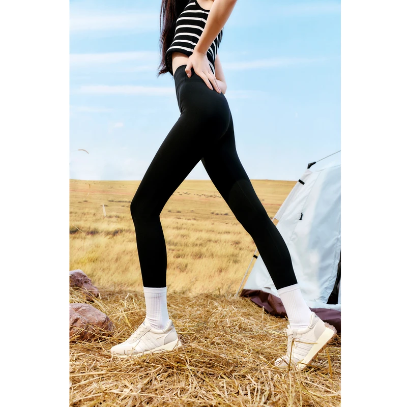 【直播】秋水伊人紧身高腰加绒弹力瑜伽裤芭比裤简洁大气休闲裤0385