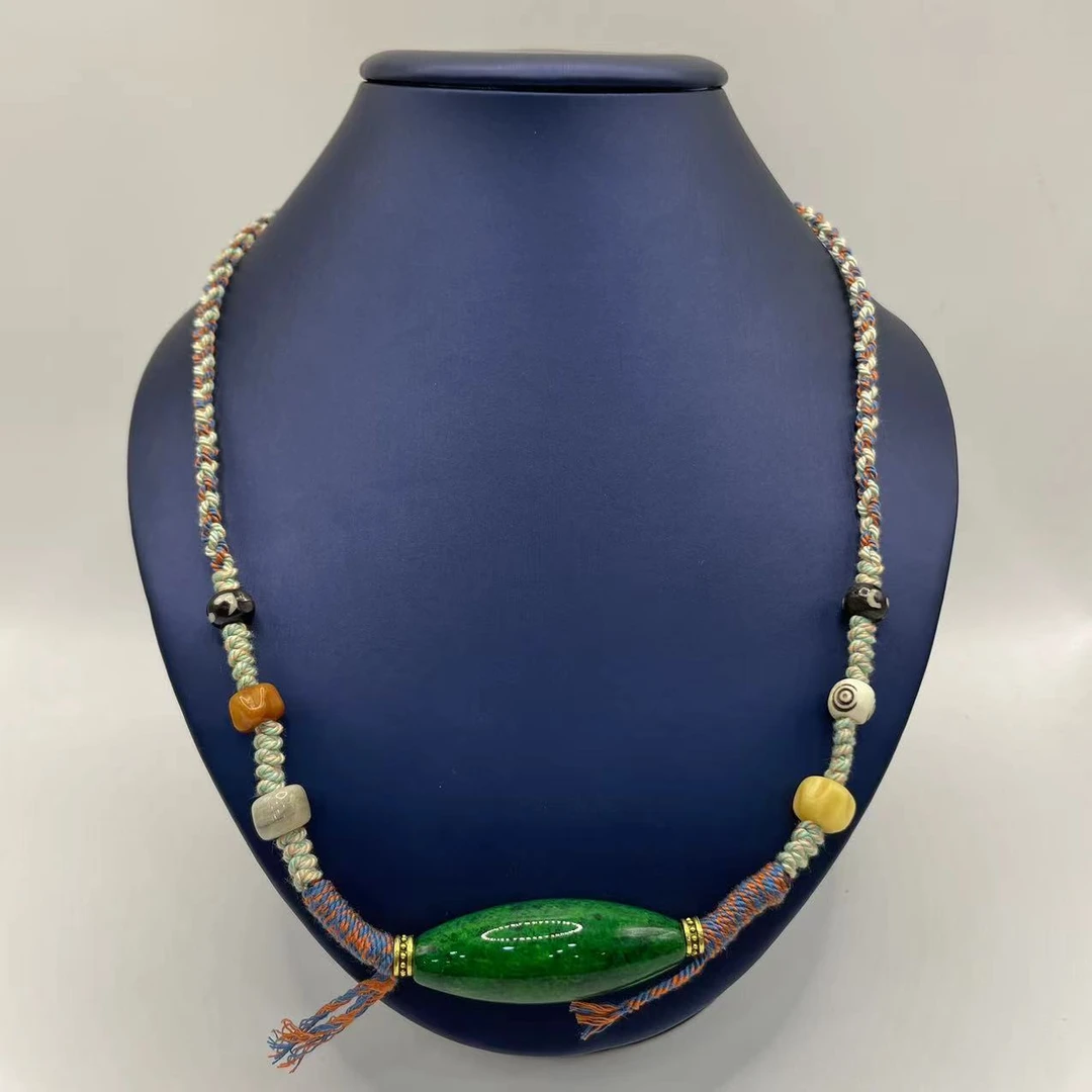 1号 A23球球椭圆形项链