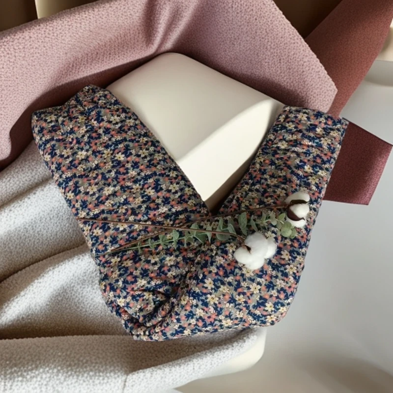 手工棉花棉裤女士加厚高腰保暖裤中老年妈妈内外穿防寒冬季碎花