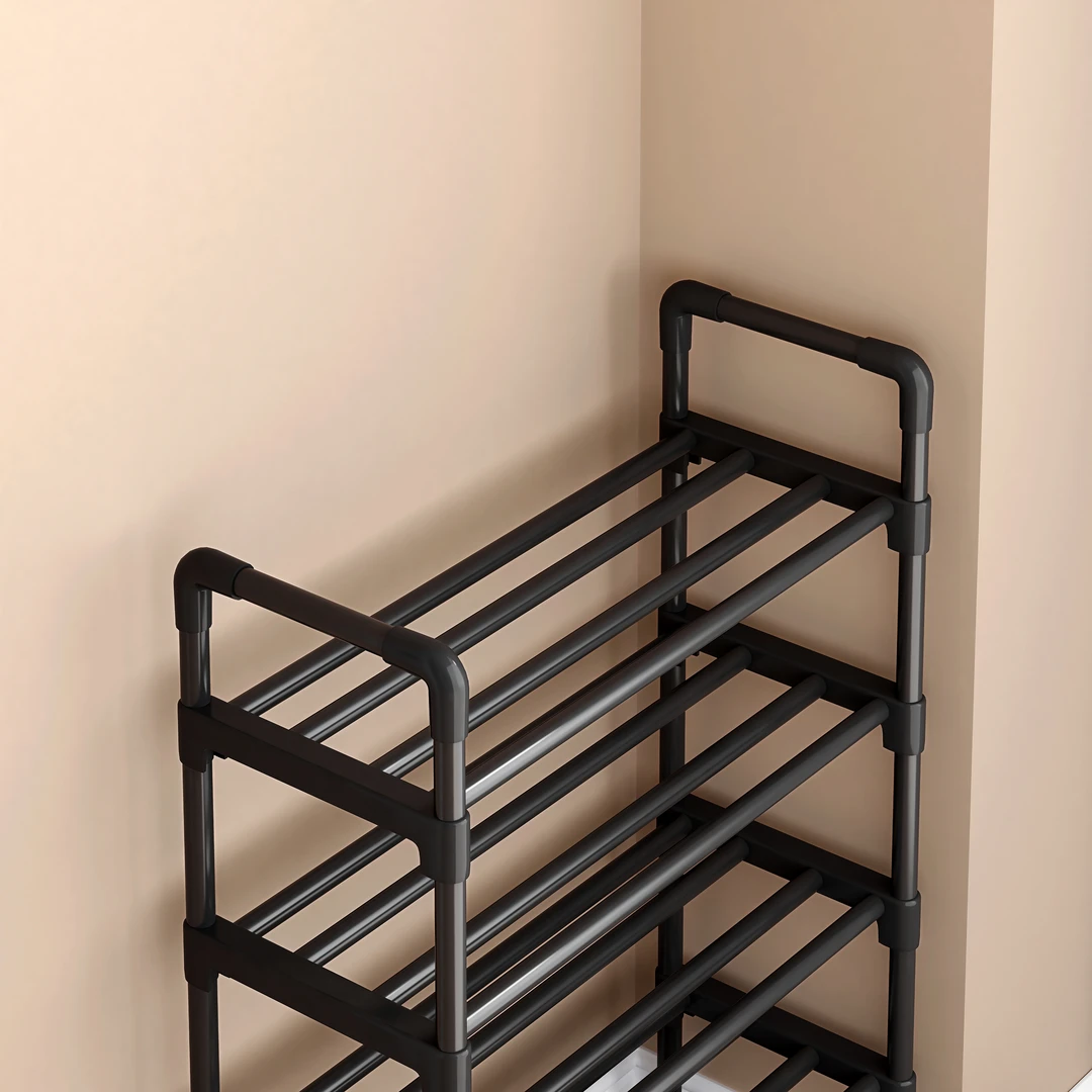 鞋架子简易门口家用防尘出租屋用收纳鞋柜多层经济型置物【4566】