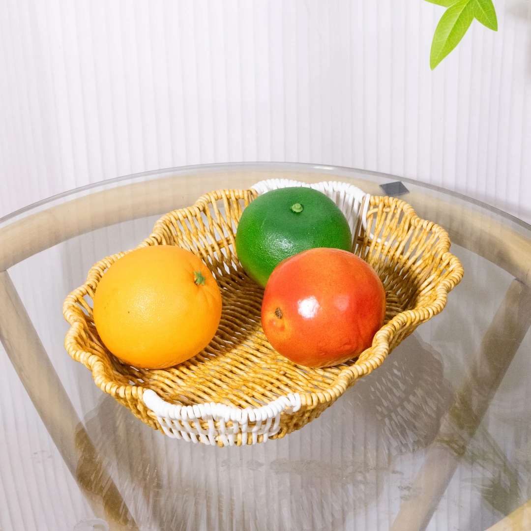 网红创意家用椭圆花边果篮
