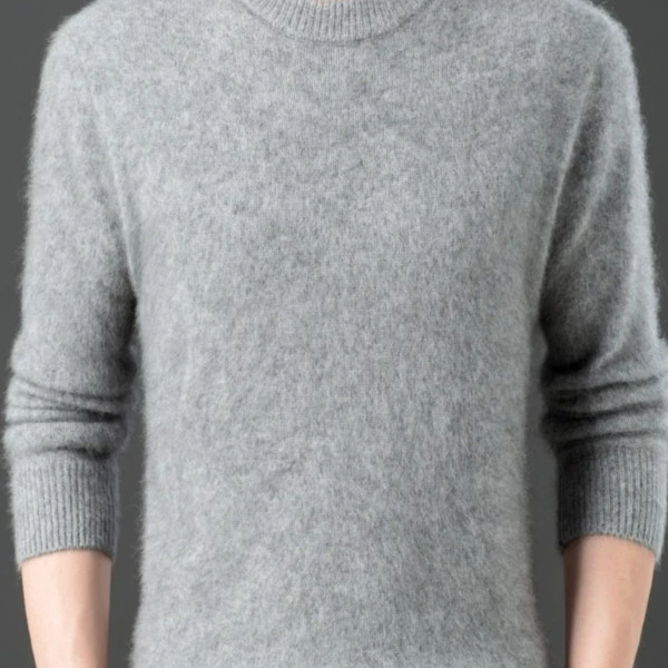 ʜᴀɴʏɪʙᴀɴɴɪ 初恋系马屁款男款 纯色圆领骆马针织衫 CLR009