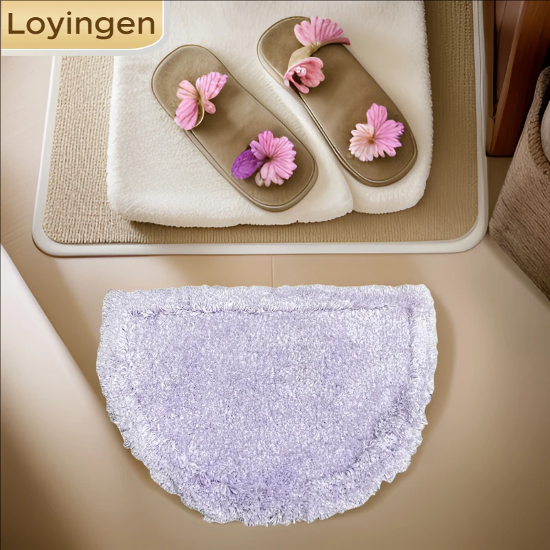 乐漾地毯半圆浴室吸水防滑脚垫超柔宠物垫速干地垫不掉毛易打理