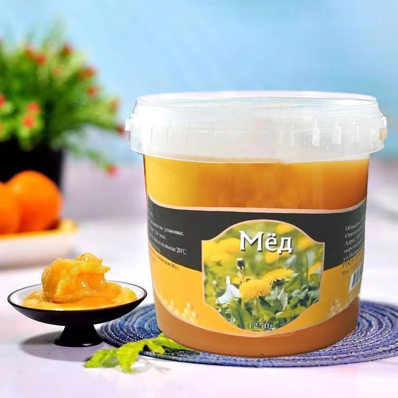 【拍一发二】俄罗斯蒲公英蜂蜜1250克/桶天然成熟花包装包邮