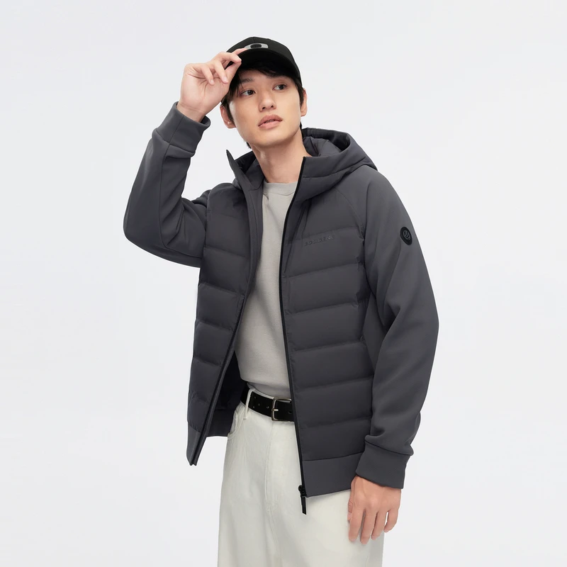 波司登2024秋季新款梭织时尚轻薄男百搭外套运动休闲保暖羽绒服