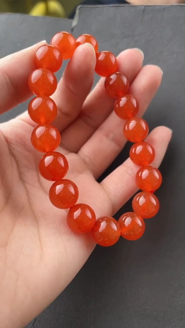 【闪购商品】南红玛瑙手串未镶嵌收藏级冰红手串