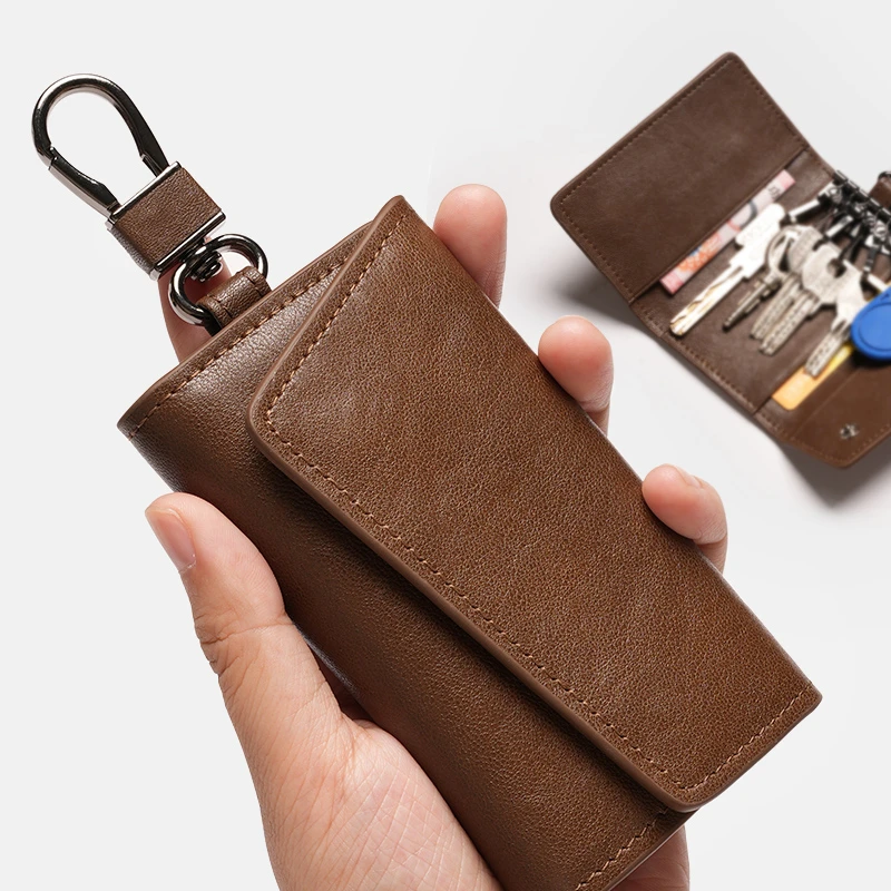 钥匙包男士新款小迷你网红卡包二合一收纳家用多功能锁匙包套