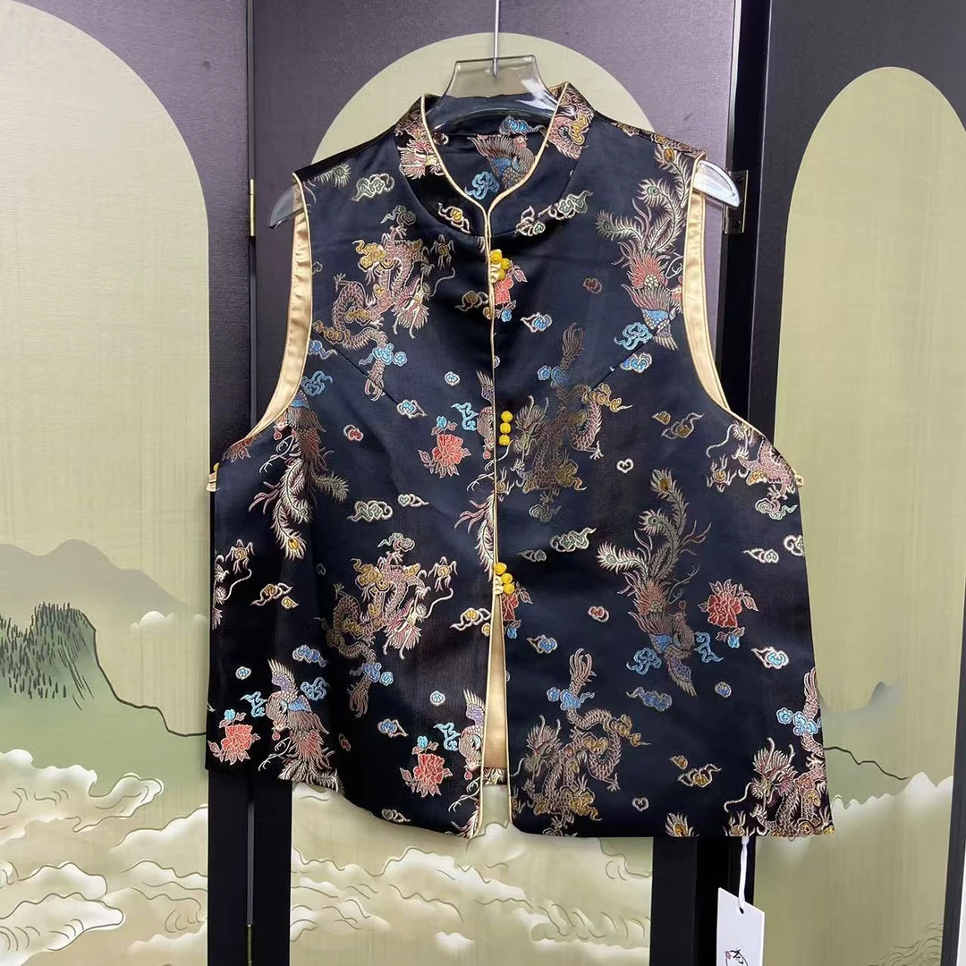 【涅槃】新中式时尚百搭重工马甲