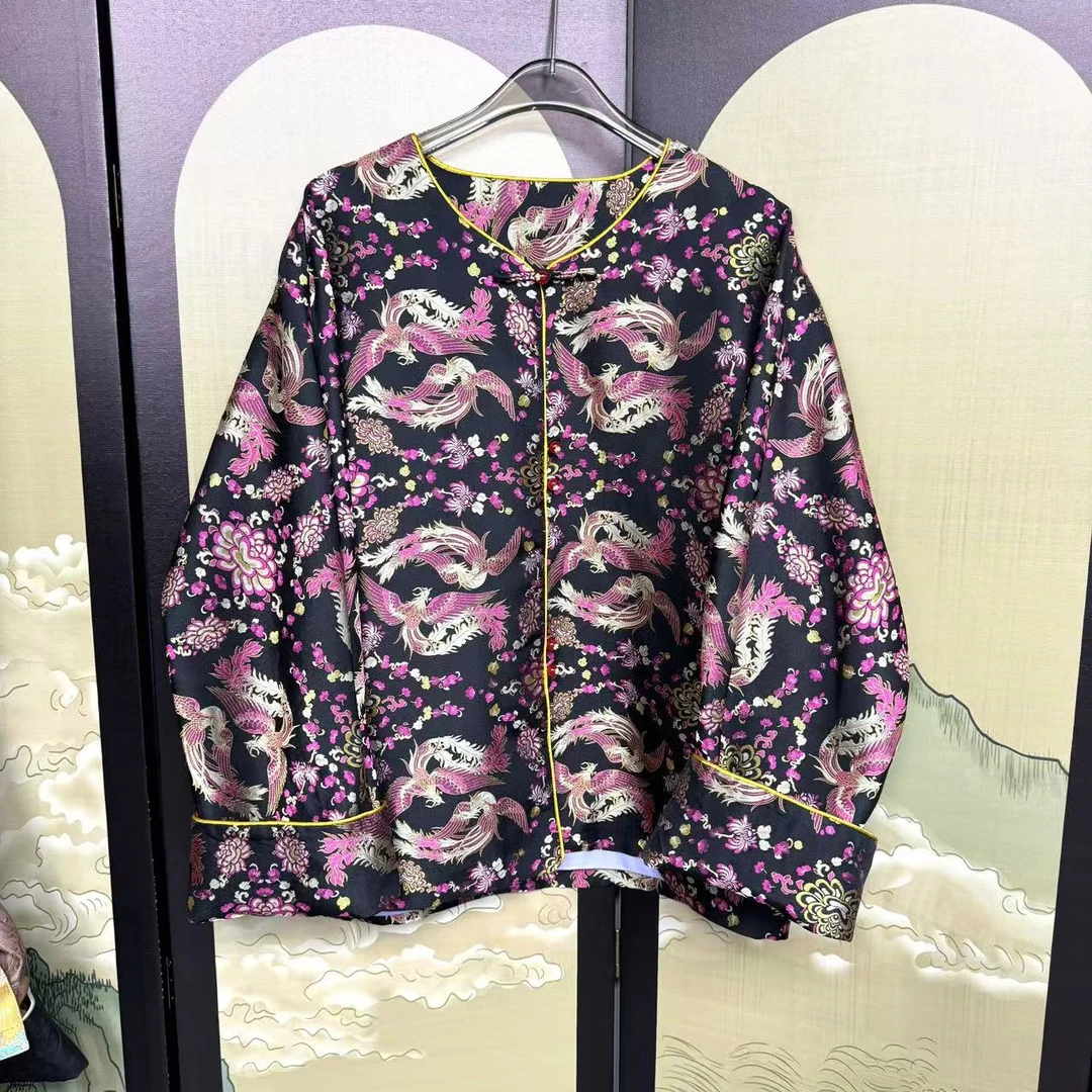 【凤凰于飞】新中式老宋锦百搭上衣