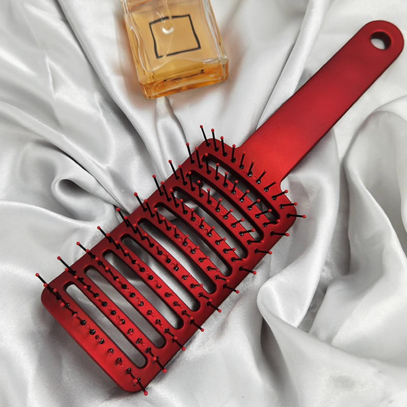 按摩梳大弯梳梳子防静电大板宽齿家用便携顺发排骨梳防脱蓬松