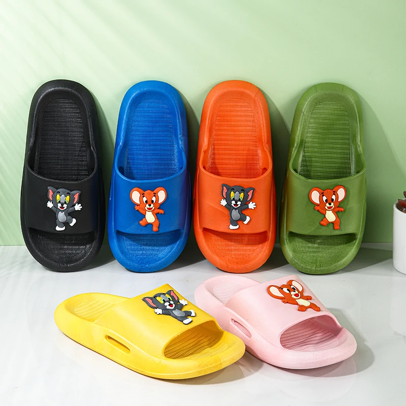 夏季新款卡通儿童拖鞋男童女童居家外穿浴室防滑防臭耐磨一字拖凉