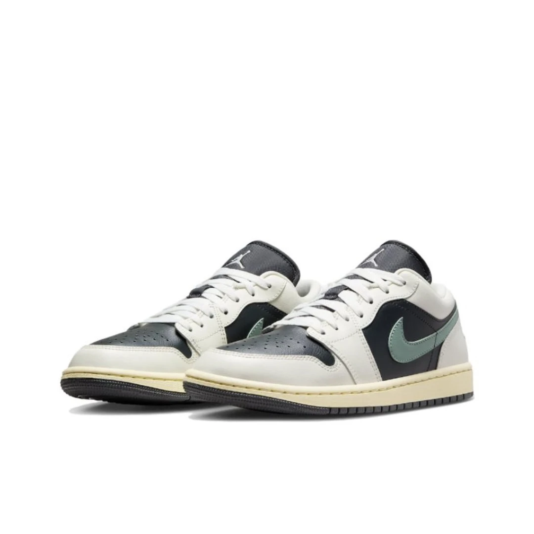 Air Jordan 1 “Jade Smoke” 低帮 复古篮球鞋  黑绿 DC0774-001